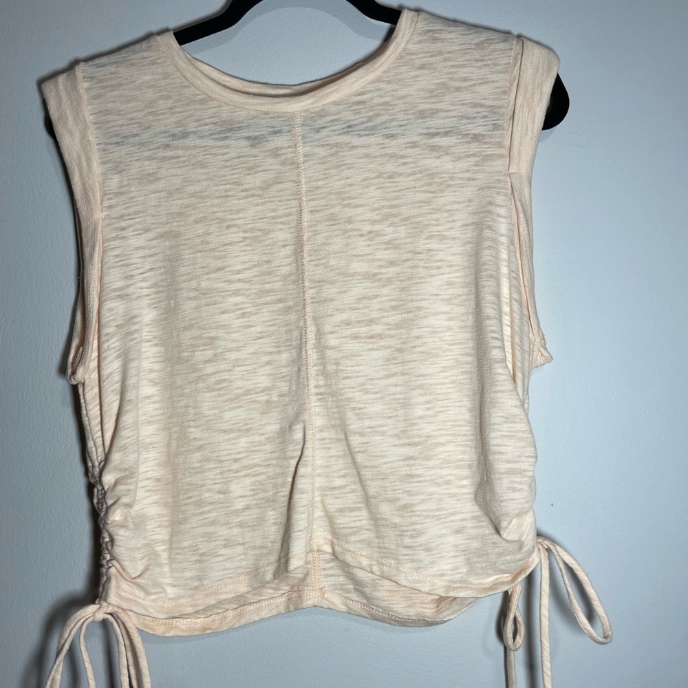 Altar'd State Cream Tank Top with Side Ties